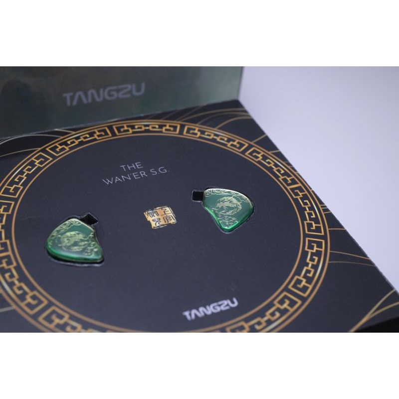 Tangzu WAN ER SG Jade Green หูฟังอินเอียร์ไดนามิก 10 มม. IEM MIC ไดอะแฟรมคอมโพสิตโลหะ N52 แม่เหล็ก ขายดี