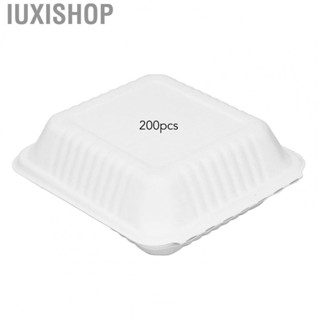 Iuxishop Disposable  Boxes Take Out  Boxes  Resistant Compostable Microwave Safe with Clamshell for Restaurants