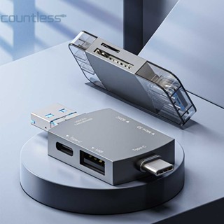 อะแดปเตอร์แฟลชไดรฟ์ อเนกประสงค์ Micro TF Card Reader สําหรับ Macbook Phone PC [countless.th]