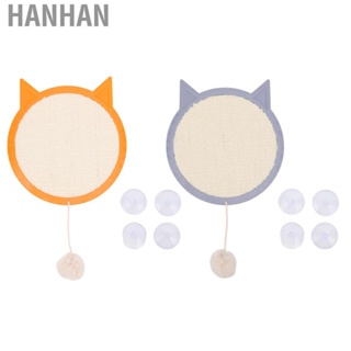 Hanhan Scratching Pad Sisal Scratcher Mat W/Strong Suction Cups Decorative Furni US