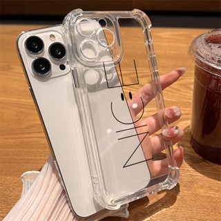 เคสโทรศัพท์มือถือแบบใส กันกระแทก กันรอยเลนส์กล้อง ลายสวย เรียบง่าย สําหรับ iPhone 14 13 12 Pro Max 11 XR XS 7 8 Plus SE 2020