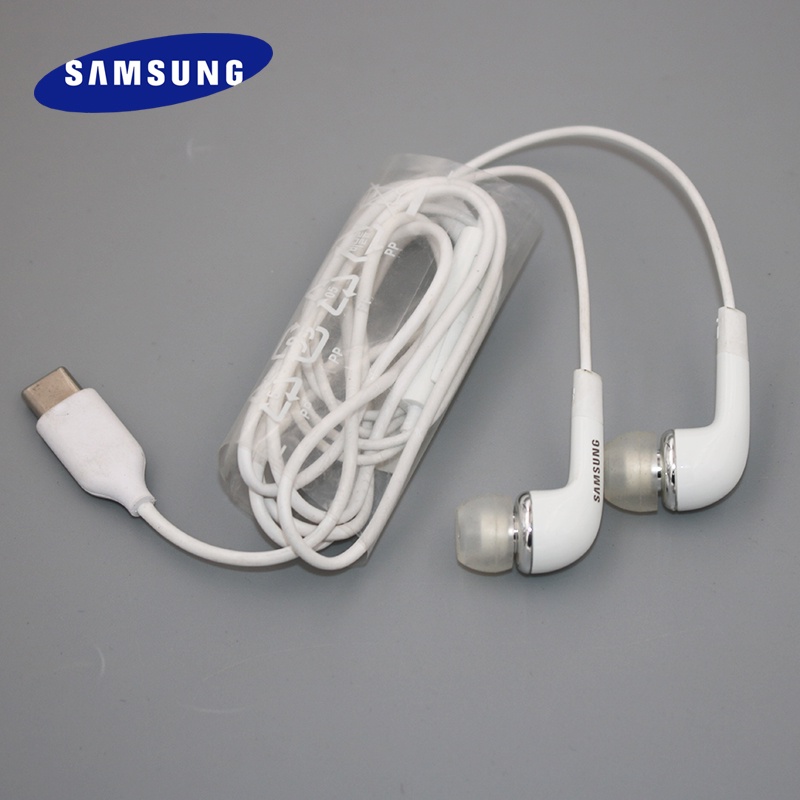 ชุดหูฟังอินเอียร์ แบบมีสาย USB-C พร้อมไมโครโฟน สําหรับ Samsung A8S A33 A53 M53 A90 A80 A60 5G Galaxy S22 Ultra S21 S20 FE