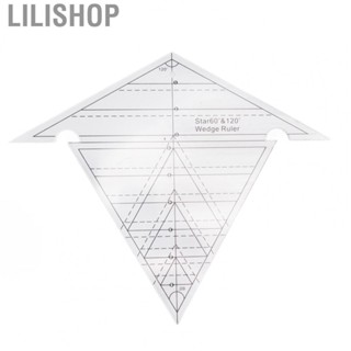 Lilishop Sewing Ruler  Accurate Scale Sewing Wedge Ruler 60 and 120 Degree  for Design