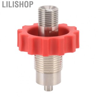 Lilishop CO2 Cylinder Valve Adapter  G5/8 To M16 Red Gear Polished Surface CO2 Tank Refill Valve Connector  for Replacement