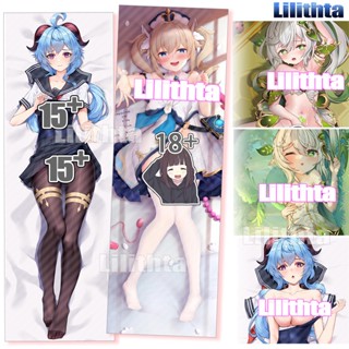 ปลอกหมอน พิมพ์ลายการ์ตูนอนิเมะ Dakimakura Genshin Impact Nahida Barbara Ganyu Game สําหรับตกแต่งบ้าน