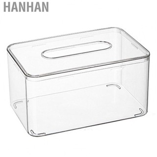 Hanhan Napkin Box  Multipurpose Durable PET Material DIY Tissue Box Cover with Webbing for Restaurant