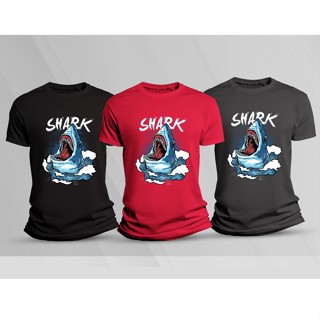 เสื้อสกรีน "SHARK" **มีเก็บเงินปลายทาง**