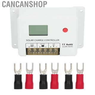 Cancanshop Solar Charge Regulator  Solar Charge Controller LCD Display 12V 24V 20A  for Industry