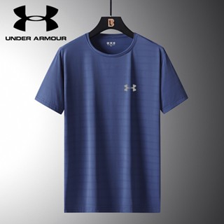 Under Armour เสื้อยืดแขนสั้น ผ้าเรยอน แบบแห้งเร็ว ระบายอากาศได้ดี เหมาะกับฤดูร้อน สําหรับผู้ชาย ใส่ออกกําลังกาย วิ่ง ฟิตเนส