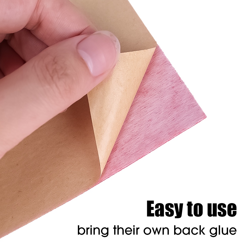 ผ้าสักหลาด มีกาวในตัว ขนาด 40 * 148 ซม. / สติกเกอร์ตกแต่งภายในรถยนต์ / ซับกล่องเครื่องประดับ / ซับในลิ้นชักกํามะหยี่นุ่ม สีดํา สีเทา สีแดง / ผ้าสักหลาดงานฝีมือ DIY - รูปที่ 6