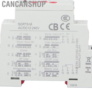 Cancanshop Intermediate Relay  Auxiliary Relay Guide Rail Type Pa66 Material 5A 16A 12‑240V Mini  for Home