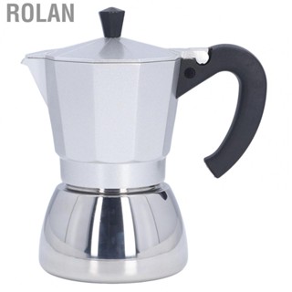 Rolan Stovetop Coffee Maker 6 Cup Moka Pot Delicious Coffee Making Pot For Kitchen MF