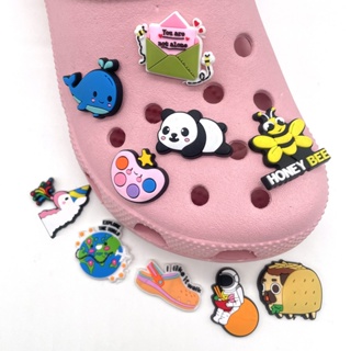 Ĕ`@ โซ่ยางนิ่ม ลายการ์ตูน vsco Jibbitz Croc Charm clogs Jibbitz อุปกรณ์เสริม สําหรับตกแต่งชุดสูท ส่งเร็ว