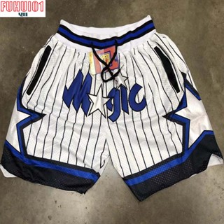 (Fuhui01) พร้อมส่ง กางเกงขาสั้น Orlando Magic NBA Just Don สไตล์คลาสสิก สําหรับผู้ชาย