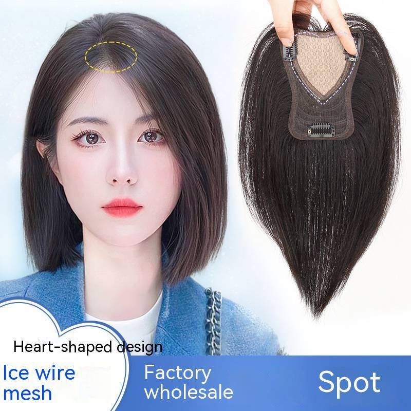 100% วิกผมมนุษย์ สีดํา และสีน้ําตาลมอคค่า ระบายอากาศ น้ําหนักเบา สําหรับผู้หญิง 10 ชิ้น