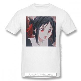 เสื้อยืด ผ้าฝ้าย พิมพ์ลายอนิเมะ Kaguya Sama Love Is War Miyuki Shinomiya Fujiwara ขนาดใหญ่ สําหรับผู้ชาย