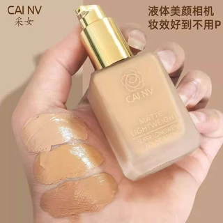 รองพื้นเนื้อลิขวิด ผสมรองพื้น เนื้อลิขวิด สีขาวล้วน สําหรับแต่งหน้า แต่งหน้าแบบกอธิค แต่งหน้า Goth Gothic