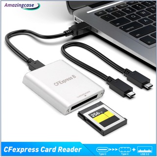 Amaz Cfexpress อะแดปเตอร์การ์ดรีดเดอร์ Type B Usb3.1 Gen2 10Gbps 1DX3 พร้อมไฟแสดงสถานะ LED