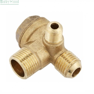 【Big Discounts】Check Valve 3 Port Air Compressor Brass Direct Compressor Fitting Connector#BBHOOD