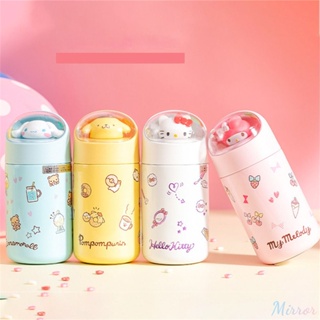 Sanrio Water Cup High-value Cute Water Bottle Kuromi Melody Cartoon Mini Cup Portable 304 Stainless Steel Insulation Cup Heat Preservation M