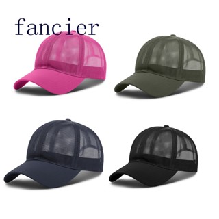 Fancier หมวกเบสบอล กันแดด แบบแห้งเร็ว แฟชั่นสําหรับทุกเพศ ทุกวัย