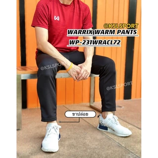 WARRIX กางเกงวอร์มขายาว ขาปล่อย รหัส WP-231WRACL72 Jogger ใส่วิ่ง ออกกำลังกาย ทำงาน สีดำ กรมท่า เทา