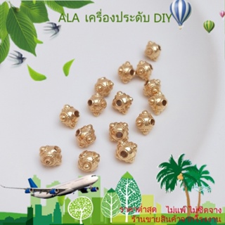 ❤️เครื่องประดับ DIY❤️ลูกปัด ชุบทอง 14k 5.5 มม. สี่มุม สไตล์เรโทร สําหรับทําเครื่องประดับ สร้อยข้อมือ ต่างหู DIY[ลูกปัด/จี้/สร้อยคอ/สร้อยข้อมือ/กําไลข้อมือ/ต่างหู]