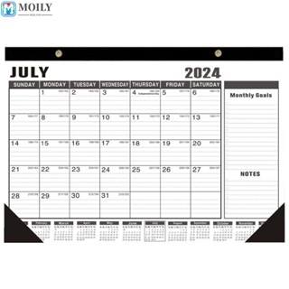 Moilyhd ปฏิทินติดผนัง 2023 - ธันวาคม แพลนเนอร์แขวน 2024 2023-2024 18 เดือน สําหรับสํานักงาน