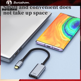 Bur_ อะแดปเตอร์แปลงสัญญาณวิดีโอ USB C เป็น HDMI 4K 60HZ 1080P สําหรับแล็ปท็อป