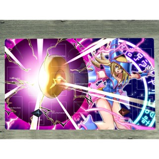 Yu-gi-oh! แผ่นรองเมาส์เล่นเกม Playmat Dark Magician Girl Custom CCG TCG Trading Card สําหรับเล่นเกม