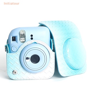 [Initiatour] เคสกระเป๋าหนัง PU ป้องกันกล้อง สําหรับ Instax Mini 12 1 ชิ้น