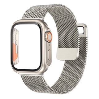 เคสกระจก และสายนาฬิกาข้อมือ สําหรับ Apple Watch 38 มม. 42 มม. 44 มม. 40 มม. 45 มม. 41 มม. iWatch series 8 7 se 4 5 6 8 3 2 1