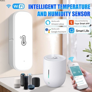 Ready Tuya Wifi Zigbee เครื่องวัดอุณหภูมิความชื้นอุณหภูมิพร้อมเสียงเตือนสำหรับ Alexa Google Home Serein