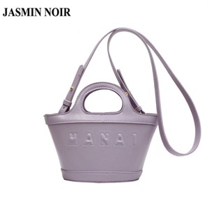 Jasmin NOIR กระเป๋าถือ กระเป๋าสะพายไหล่ ขนาดเล็ก พิมพ์ลายตัวอักษร สไตล์วินเทจ สําหรับสตรี