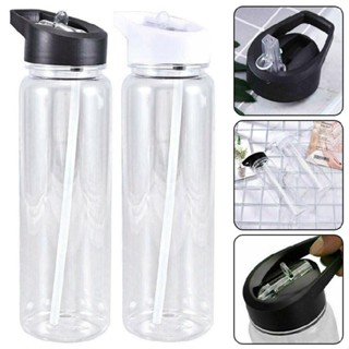 New 750ml Water Bottle with Straw Plastic Leakproof Sport Portable Drinks Mug