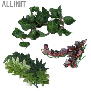 Allinit Amphibian Hanging Plants  Rattan Plants With Suction Cup For Reptil Tua