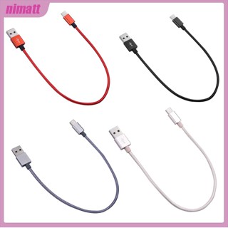 Ni 3a สายชาร์จ Usb Type C ซิงโครไนซ์วันที่ ชาร์จเร็ว 30 ซม. สําหรับโทรศัพท์มือถือ คอมพิวเตอร์ แท็บเล็ต