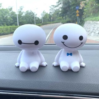 1 ชิ้น การ์ตูน พลาสติก Baymax หุ่นยนต์เขย่าหัว ฟิกเกอร์ เครื่องประดับรถยนต์ ตกแต่งภายในรถยนต์ บิ๊กฮีโร่ ตุ๊กตาของเล่น เครื่องประดับ อุปกรณ์เสริม