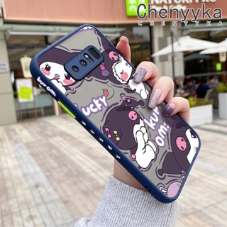 เคสซิลิโคนใส ขอบสี่เหลี่ยม กันกระแทก สําหรับ Samsung galaxy Note 8 Note 9