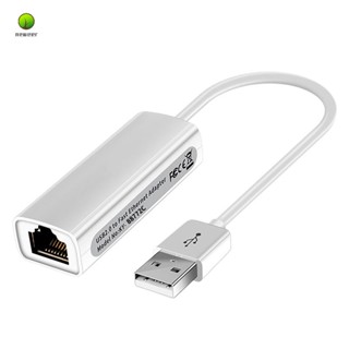 สายเคเบิลอะแดปเตอร์อีเธอร์เน็ต LAN USB2.0 20 ซม. AX88772C สําหรับ Win95 OSR2 98 98Se ME 2000 XP NT3.5