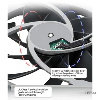 Iwo 8010 พัดลมระบายความร้อน 4-Pin PWM ขนาดเล็ก 8 ซม. สําหรับคอมพิวเตอร์