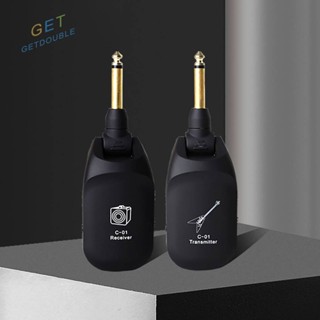 [Getdouble.th] C01 ปิ๊กอัพรับส่งสัญญาณเสียงกีตาร์ไฟฟ้า แบบไร้สาย ชาร์จ USB [Getdouble.th]