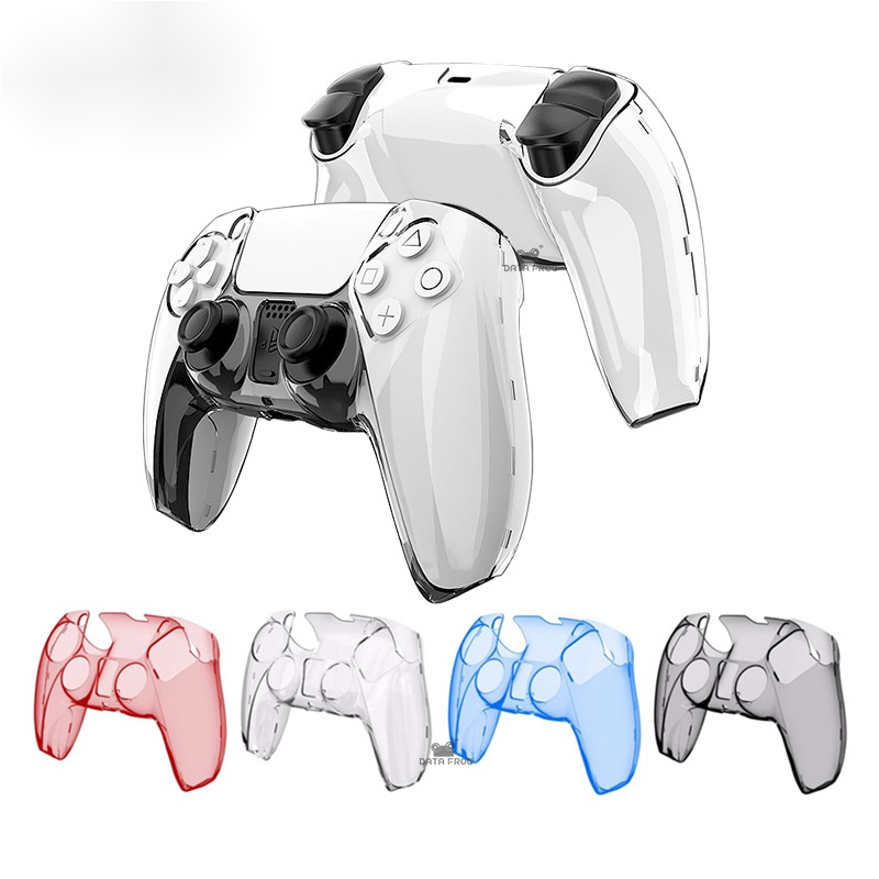 12·12PS5 เกมจับเคสคริสตัล PC โปร่งใสแยกจับเคส PS5 Handle Case เคสแข็งคริสตัล