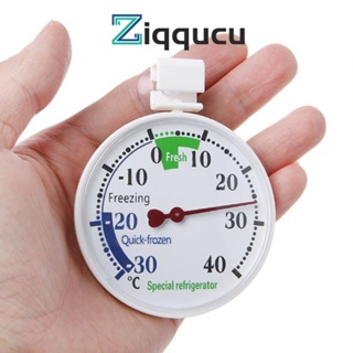 Ziqqucu เครื่องวัดอุณหภูมิตู้เย็น -30-40 องศาเซลเซียส เครื่องวัดอุณหภูมิตู้เย็น หน้าปัดขนาดใหญ่ สําหรับตู้เย็น แช่แข็ง