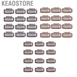 Keaostore 40pcs Hair Wig Clips Stainless Steel 9  Firmly Hold Extension Hairp US