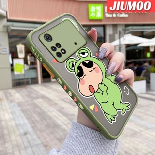 เคสมือถือ แบบใส ลายการ์ตูนชินจัง ขอบสี่เหลี่ยม กันกระแทก สําหรับ Xiaomi Poco X4 Pro 5G Poco M4 Pro Poco C40