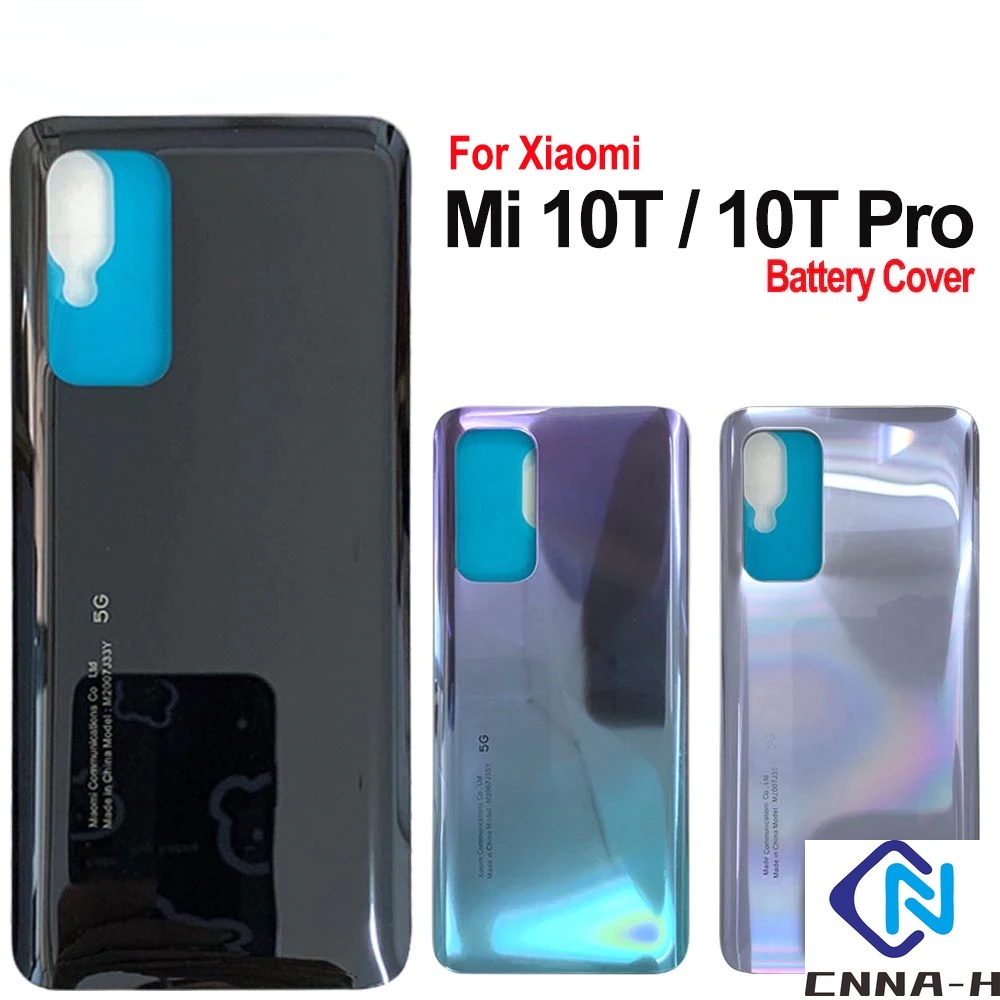 ฝาใหม่ 6.67" สําหรับ Xiaomi Mi 10T Pro 5G ฝาครอบแบตเตอรี่ด้านหลังกระจกประตูสําหรับ Mi 10T ฝาหลังแบตเ