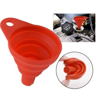 ⚡READYSTOCK⚡Car Funnel Foldable Oil Silicone Space Saving Wash Coolant Collapsible