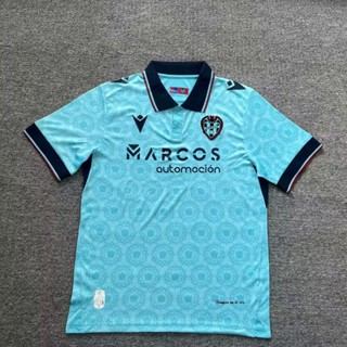 เสื้อกีฬาแขนสั้น ลายทีมชาติฟุตบอล Levante 2nd Away 23-24 ไซส์ S-XXL แห้งเร็ว สําหรับผู้ชาย