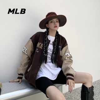 [พร้อมส่ง] ของแท้ 100% เสื้อแจ็กเก็ตเบสบอล MLB ปักลาย ทรงหลวม สไตล์สปอร์ต สําหรับผู้ชาย และผู้หญิง